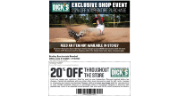 Dick's Sporting Goods Shopping Event